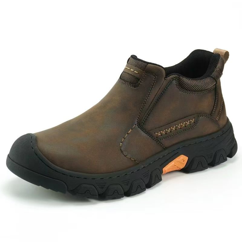 USA Cobbler® Men's Genuine Leather Slip-On Work & Outdoor Walking Shoes