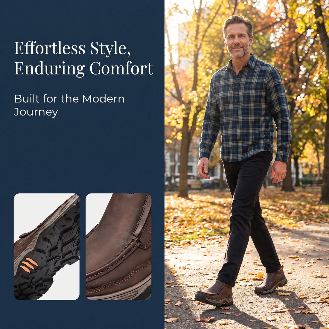 USA Cobbler®Men's Handmade Genuine Leather Orthopedic Comfortable Walking Boots - Image 8