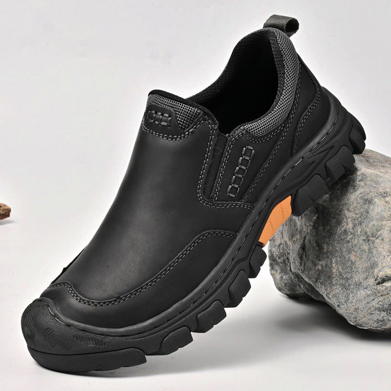 Usacobbler AshPeak Outdoor Leather Slip-On Shoes - Image 3