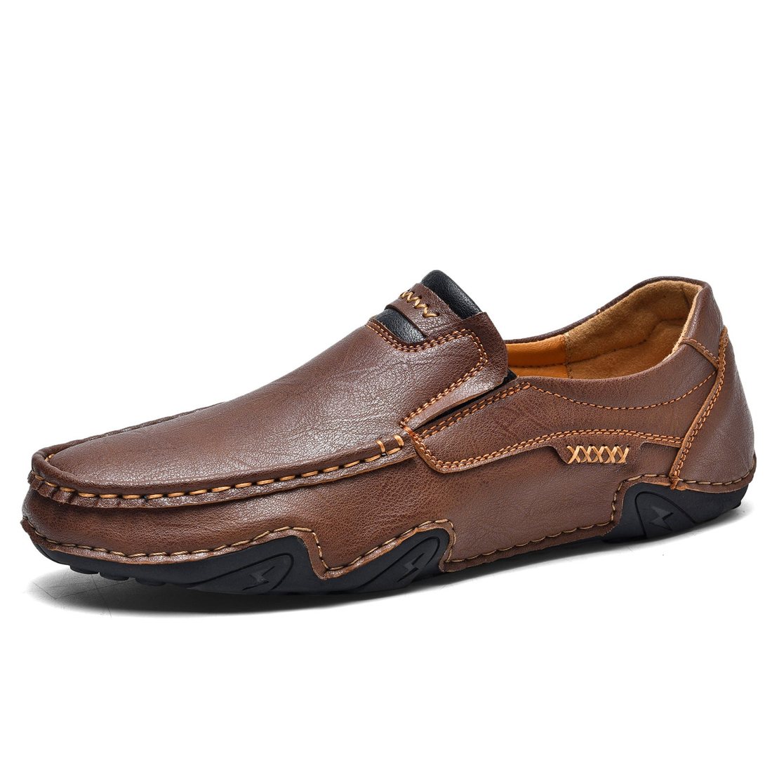 Usacobbler Hand-Stitched Casual Slip-On Loafers