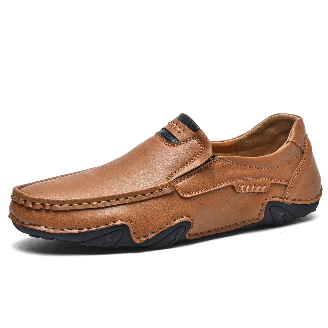 Usacobbler Hand-Stitched Casual Slip-On Loafers - Image 3