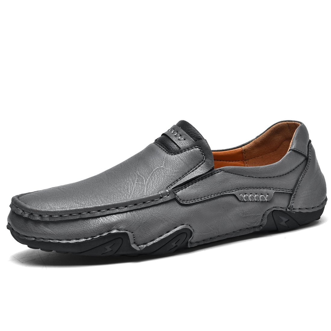Usacobbler Hand-Stitched Casual Slip-On Loafers - Image 4