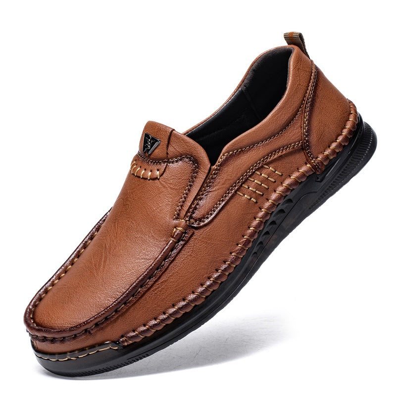 Usacobbler Men’s Hand-Stitched Slip-On Walking Shoes