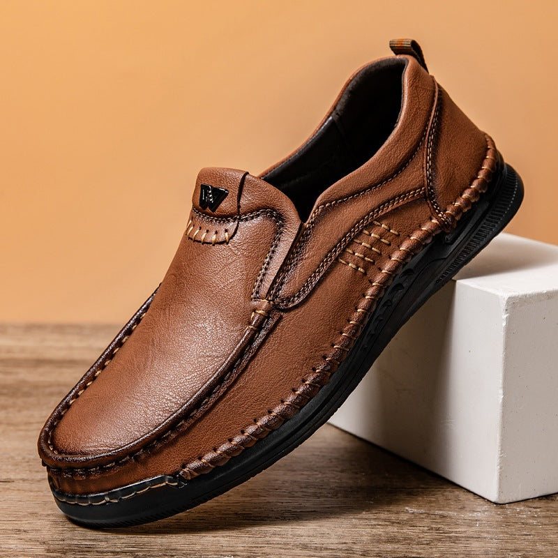 Usacobbler Men’s Hand-Stitched Slip-On Walking Shoes - Image 4