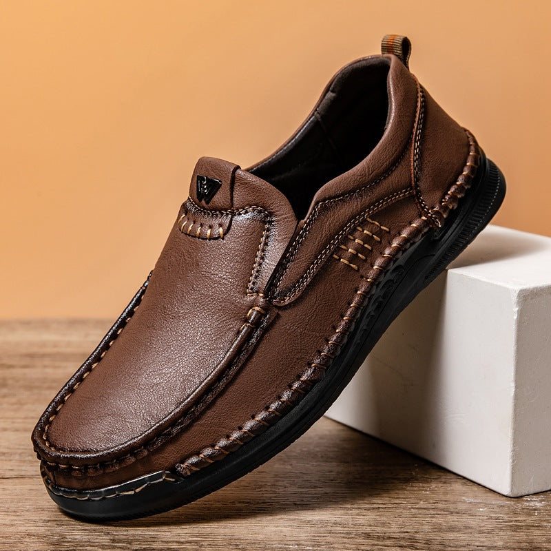 Usacobbler Men’s Hand-Stitched Slip-On Walking Shoes - Image 6